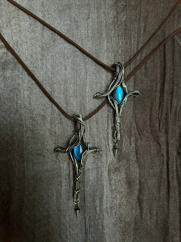 Handmade cross pendant necklace