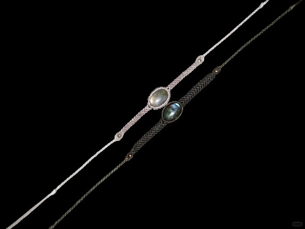 Simple and elegant labradorite bracelet