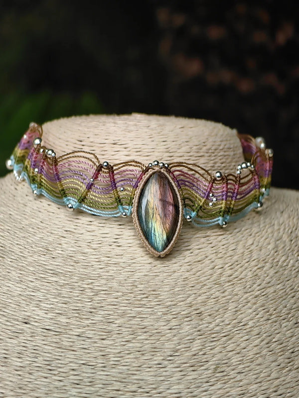 Rainbow river labradorite necklace