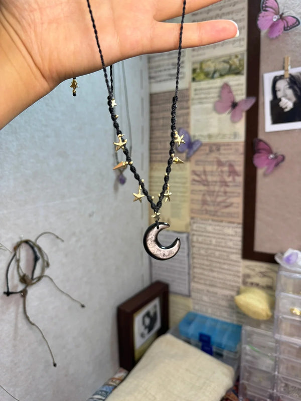 Handcrafted Celestial Moon Necklace