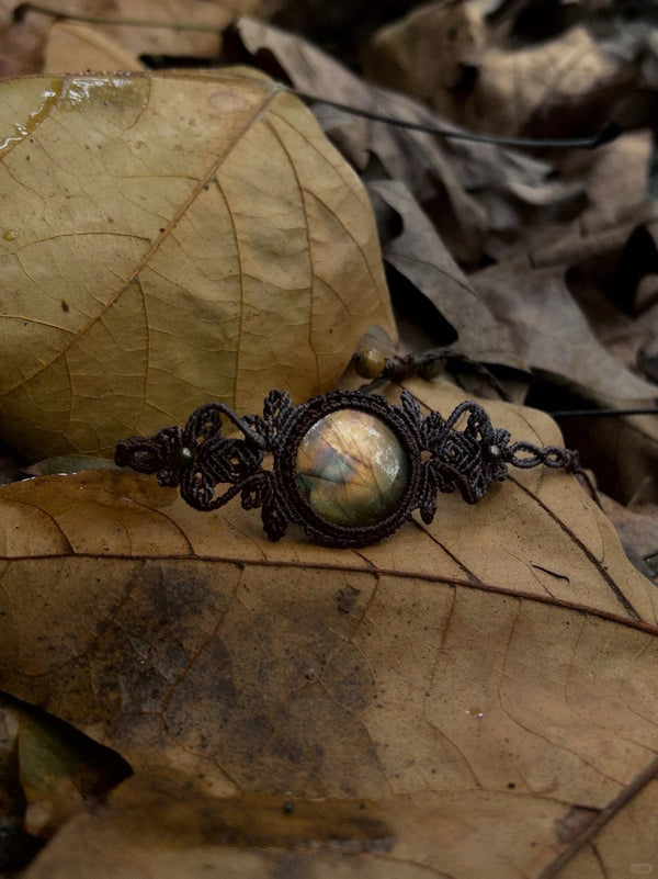 Labradorite crystal handmade bracelet