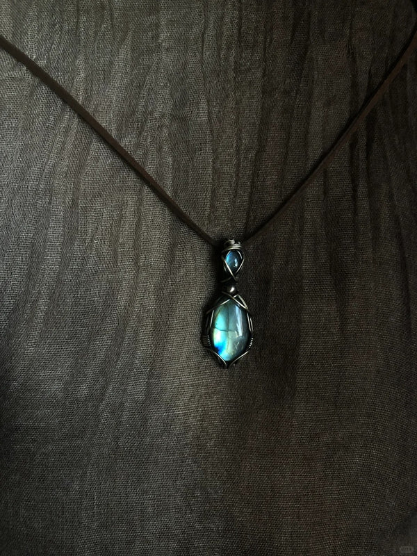 Labradorite Mystical Amulet Necklace