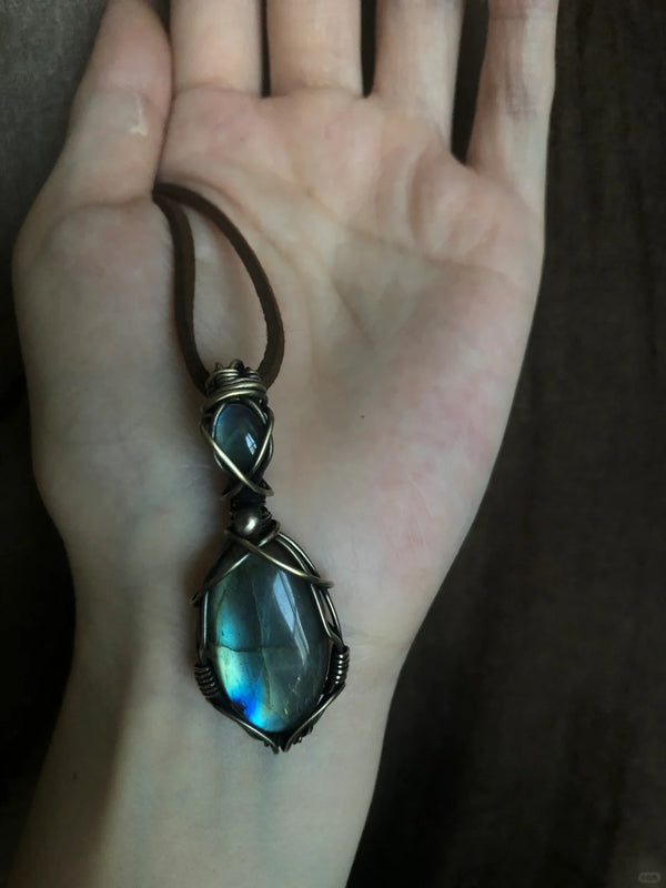 Labradorite Mystical Amulet Necklace