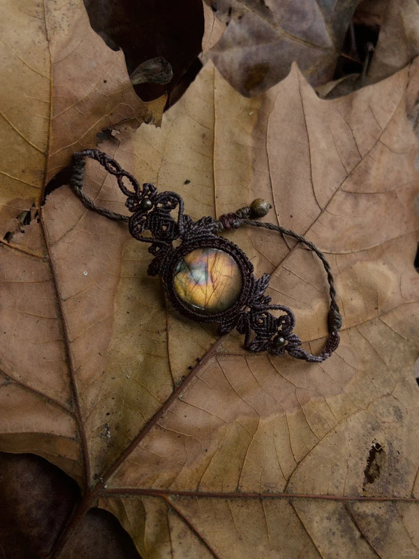 Labradorite crystal handmade bracelet