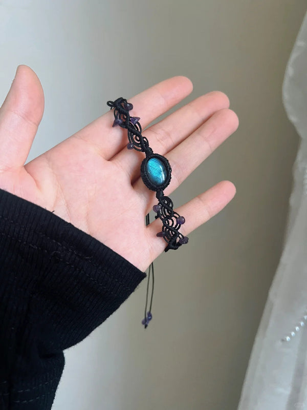 Mystic Labradorite Knotted Bracelet