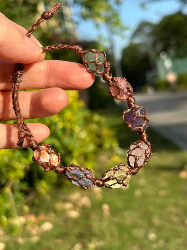 Hand-Knotted Gemstone Bracelet