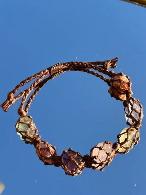 Hand-Knotted Gemstone Bracelet