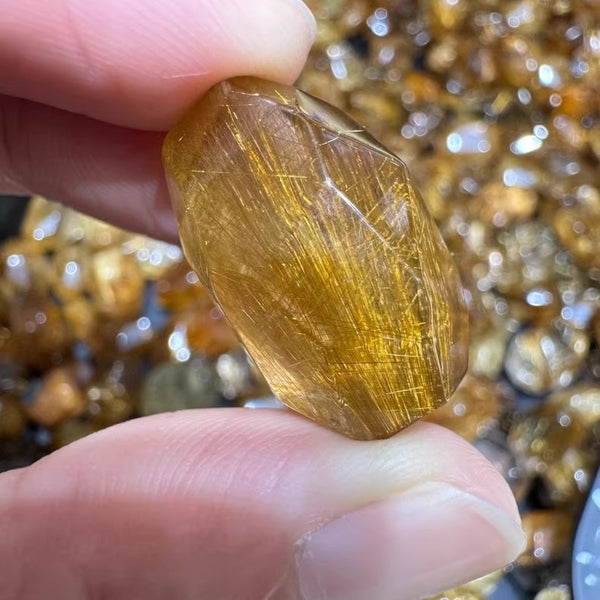 Collection level- Golden Rutilated Quartz crystals