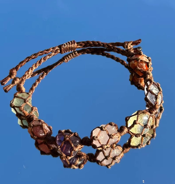 Hand-Knotted Gemstone Bracelet