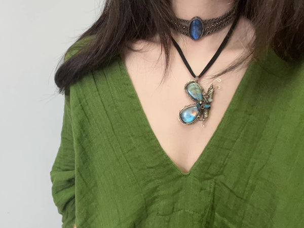 Bronze Labradorite Necklace"Hope, transformation, rebirth"