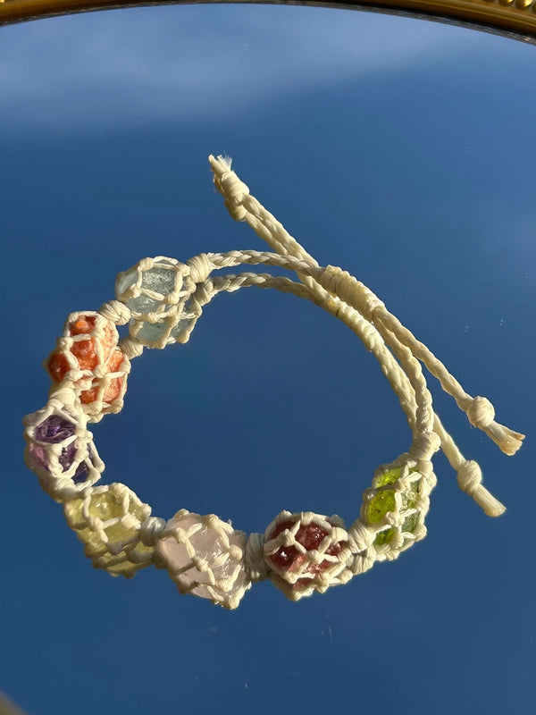 Healing Crystal Macrame Bracelet