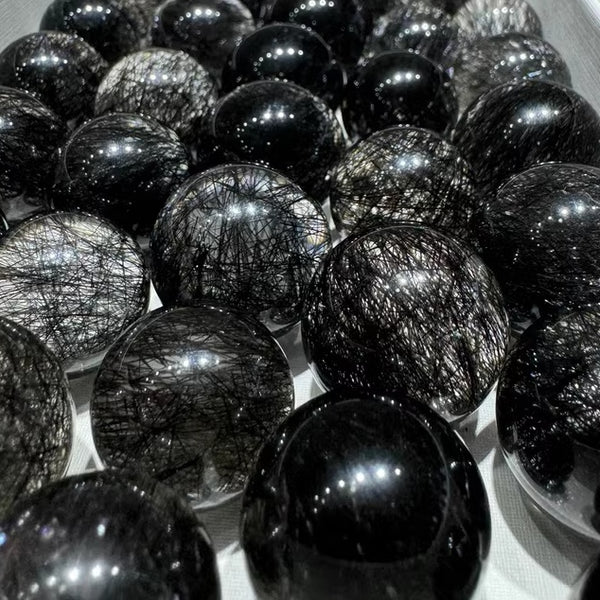 Collection level-Black rutile quartz crystals