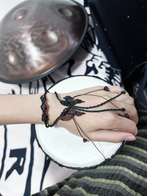 Intricate Butterfly Macrame Bracelet